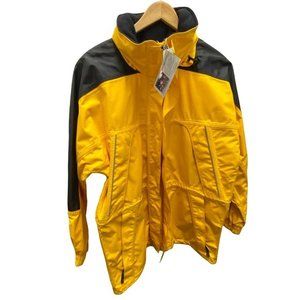 NWT Men's Dutch Harbor Gear Quality Yellow Hooded Coat  size Medium